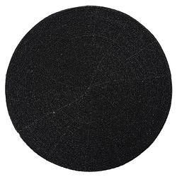 Foto van Ronde placemat kralen zwart 35 cm - placemats