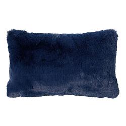 Foto van Dutch decor zaya - sierkussen unikleur 30x50 cm insignia blue - blauw - blauw