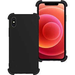 Foto van Basey iphone xs max hoesje siliconen shock proof hoes case cover - zwart