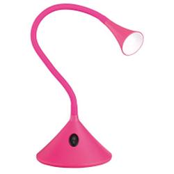 Foto van Led bureaulamp - trion vipa - 3w - warm wit 3000k - rond - mat roze - kunststof