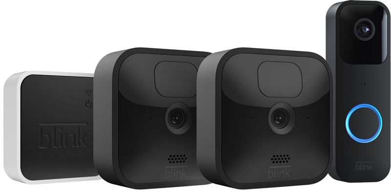 Foto van Blink outdoor ip camera 2-pack + video doorbell zwart