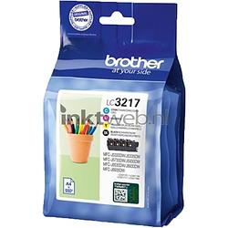 Foto van Brother lc-3217 multipack zwart en kleur cartridge