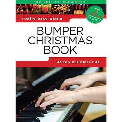 Foto van Wise publications really easy piano: bumper christmas book pianoboek met audio online