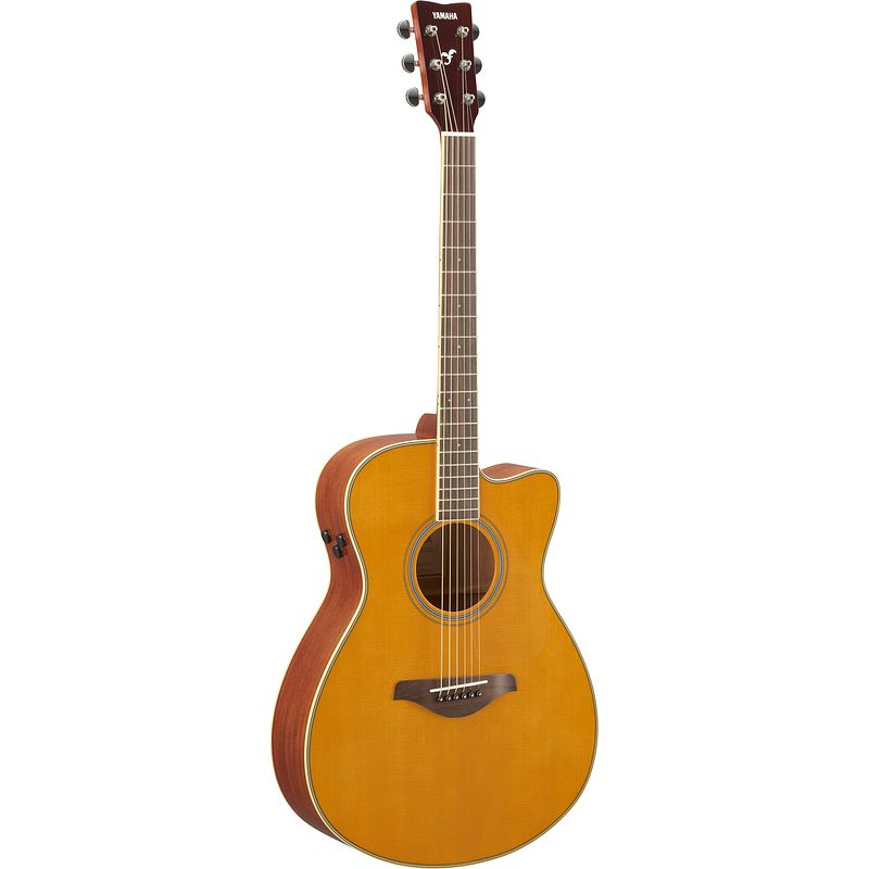 Foto van Yamaha fsc-ta vintage tint transacoustic elektrisch-akoestische gitaar