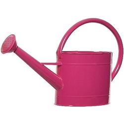 Foto van Fuchsia roze metalen gieter 2,5 liter - gieters