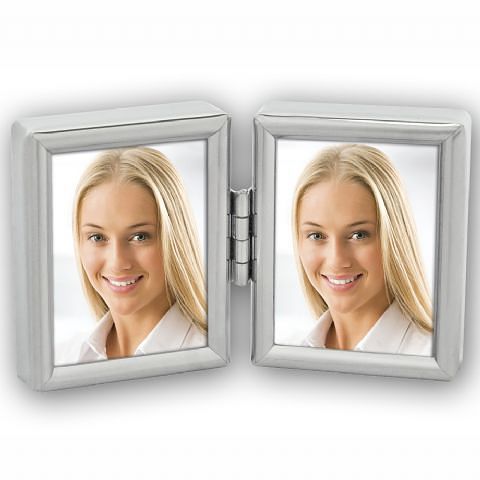 Foto van Zep fotolijst 8735dl silver 2x 3,5x4,5 cm voor 2 pasfoto's