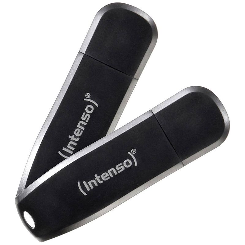 Foto van Intenso speed line usb-stick 64 gb usb 3.2 gen 1 (usb 3.0) zwart 3533494