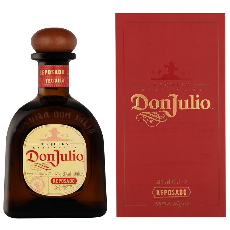 Foto van Don julio reposado 70cl gedistilleerd + giftbox