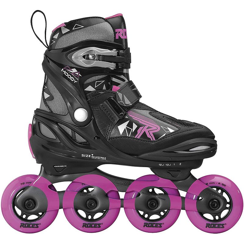 Foto van Roces inlineskates moody girl meisjes zwart/roze maat 30-35