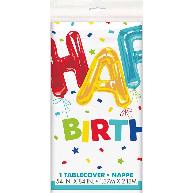 Foto van Haza original tafelkleed happy balloon birthday 140 x 214 cm