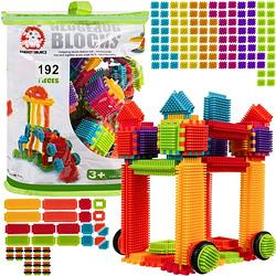 Foto van 192-delige constructie bouw speelgoed set hedgehog blocks multikleur