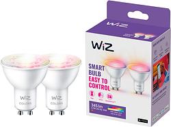 Foto van Wiz smart spot 2-pack - gekleurd en wit licht - gu10