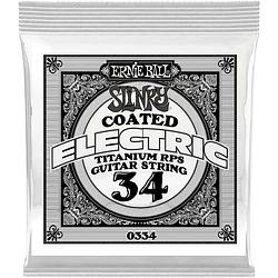 Foto van Ernie ball 0334 .034 slinky coated nickel wound losse snaar voor elektrische gitaar