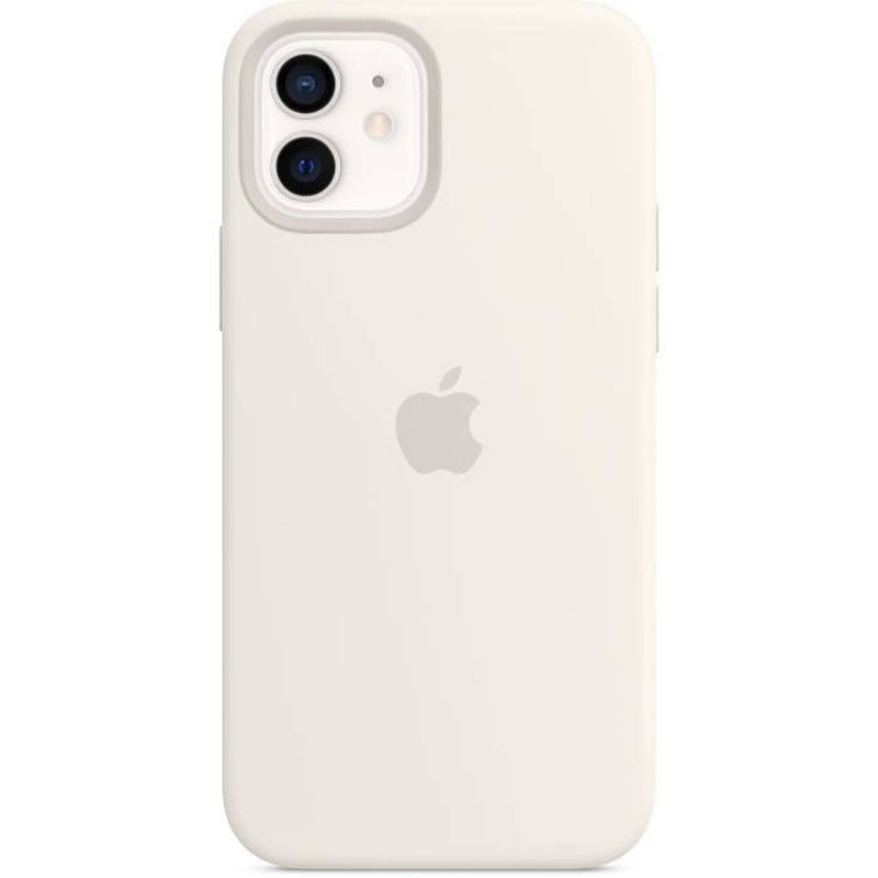 Foto van Apple iphone 12 12 pro siliconen hoesje met magsafe - wit