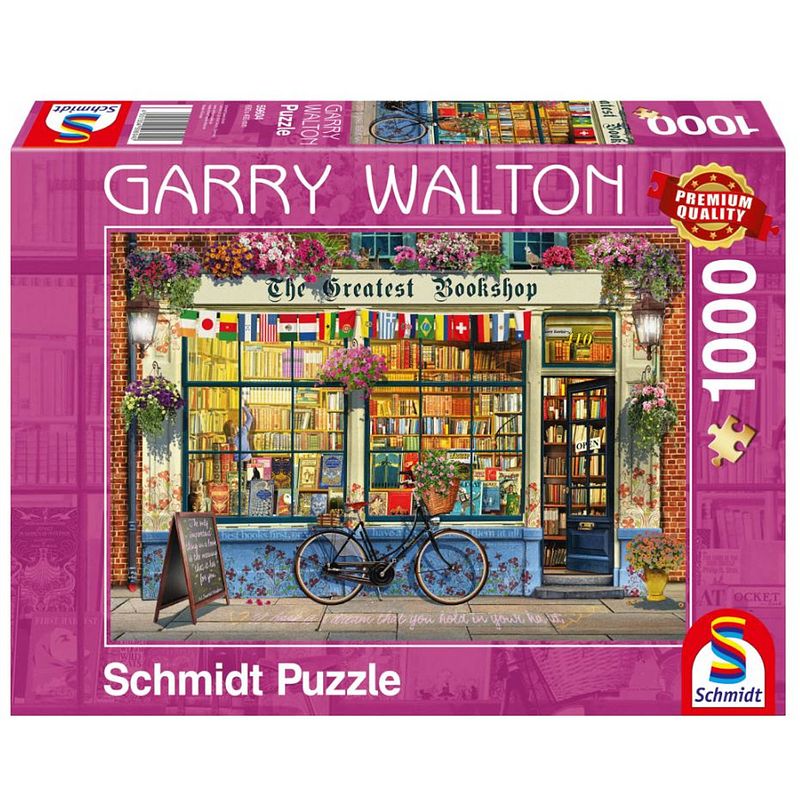 Foto van 999 games legpuzzel boekhandel karton 1000 stukjes