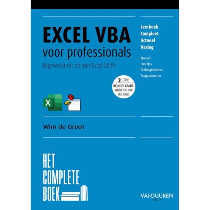 Foto van Het complete boek: excel vba voor professionals,