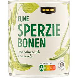 Foto van Jumbo fijne sperziebonen 800g