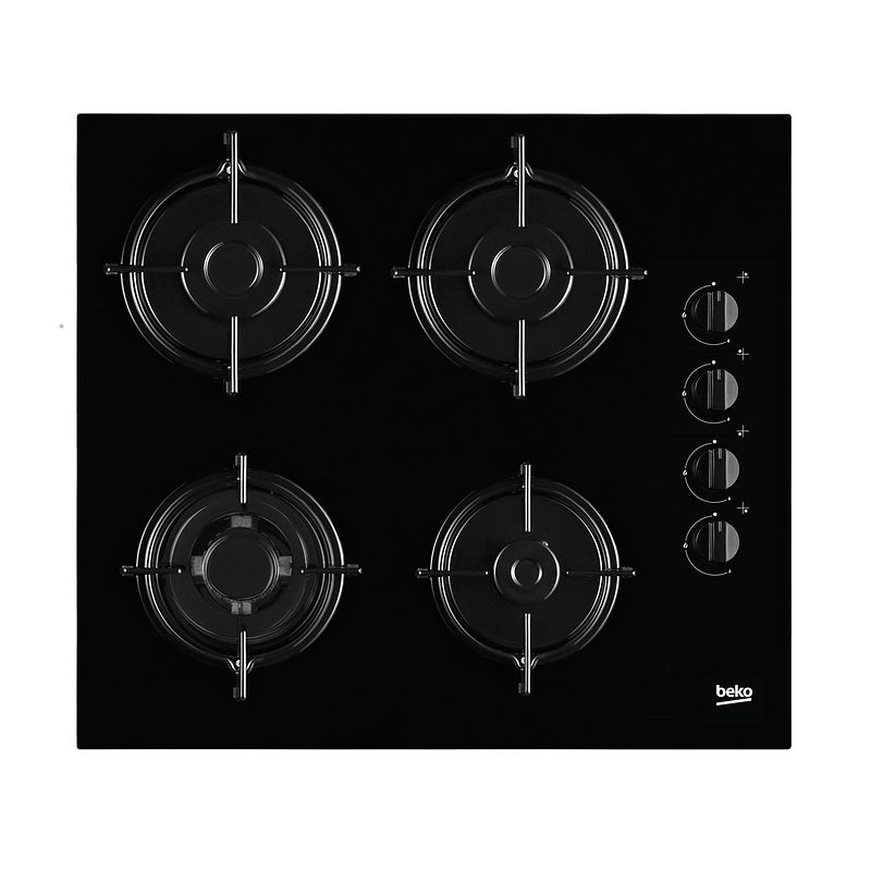 Foto van Beko hilw64120snl gas inbouwkookplaat zwart