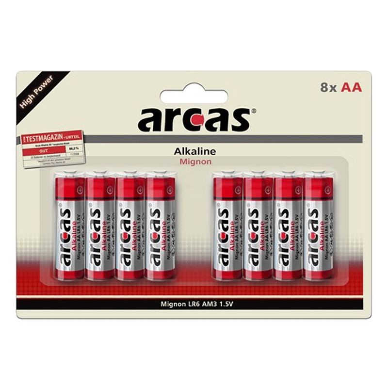 Foto van Arcas 117 44806 wegwerpbatterij aa alkaline