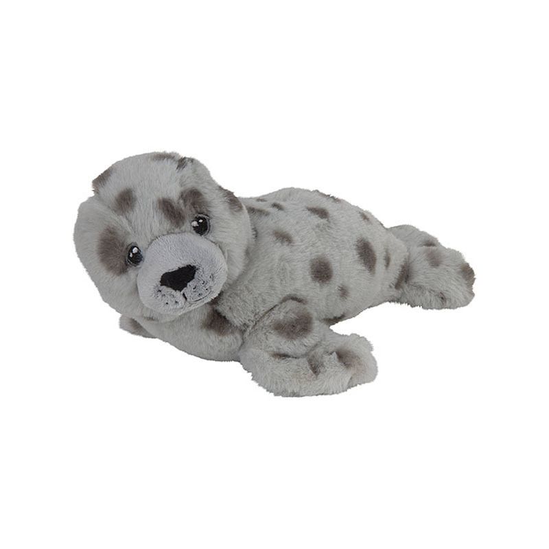 Foto van Pluche knuffel grijze zeehond van 24 cm - knuffeldier