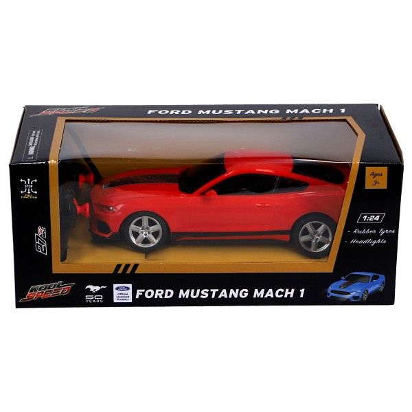 Foto van Radiografisch bestuurbare auto ford 1:24 mustang mach 1 rood