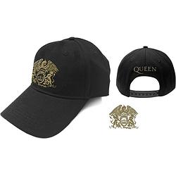 Foto van Rock off queen gold classic crest unisex baseballcap