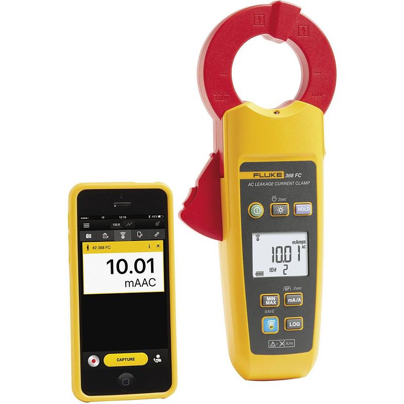 Foto van Fluke 368 fc stroomtang digitaal datalogger cat iii 600 v weergave (counts): 3300