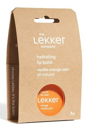 Foto van Lekker natural orange vanilla swirl lipbalsem