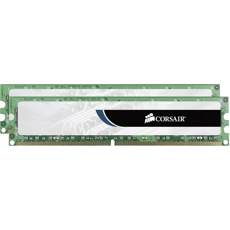 Foto van Corsair value select werkgeheugenset voor pc ddr3 16 gb 2 x 8 gb 1333 mhz 240-pins dimm cl9 9-9-24 cmv16gx3m2a1333c9