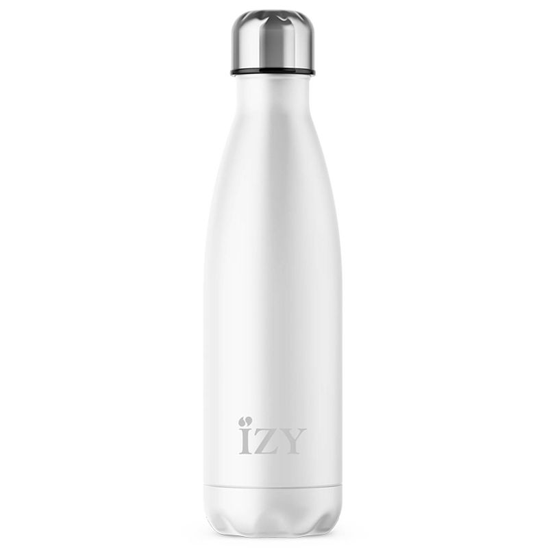 Foto van Izy bottles - thermosfles/isoleerfles 500ml - mat wit