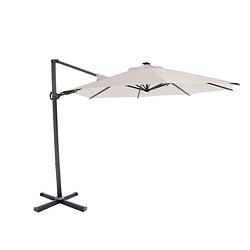 Foto van Sorara® roma deluxe zweefparasol led ø 350 cm zand