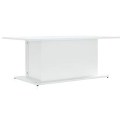 Foto van Vidaxl salontafel 102x55,5x40 cm spaanplaat wit