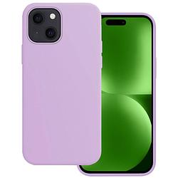 Foto van Basey iphone 15 hoesje siliconen back cover case - iphone 15 hoes silicone case hoesje - lila