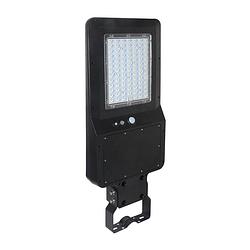 Foto van V-tac vt-st42 zwarte straatlantaarns op zonne-energie - ip65 - 40w - 4800 lumen - 6000k