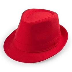 Foto van Rood hoedje trilby model voor volwassenen - verkleedhoofddeksels