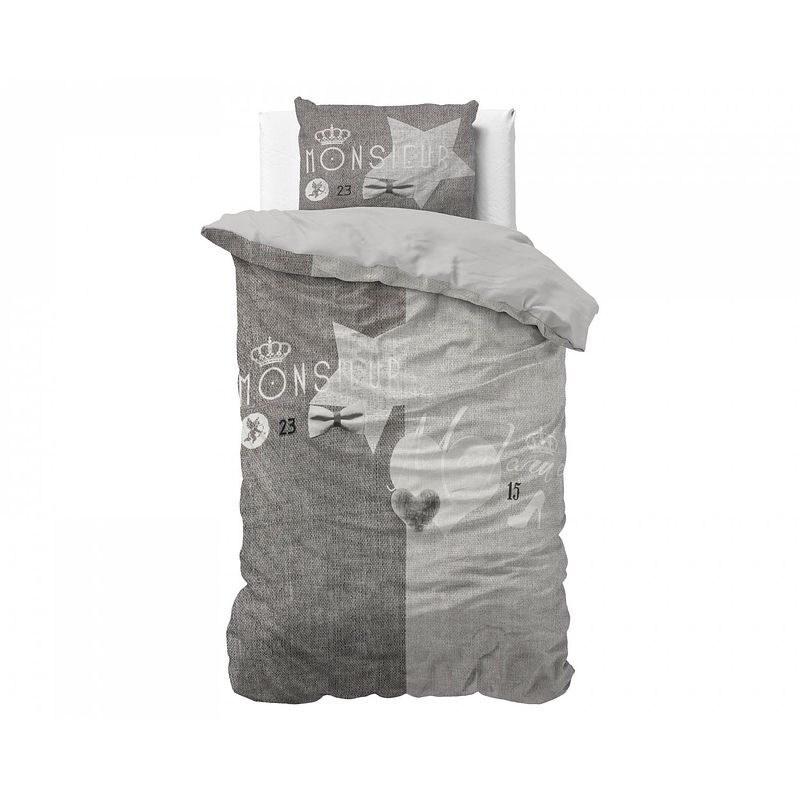 Foto van Sleeptime monsieur et madame grey - dekbedovertrek: 1-persoons (140 cm)