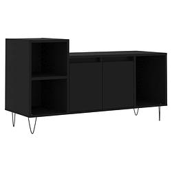 Foto van Vidaxl tv-meubel 100x35x55 cm bewerkt hout zwart