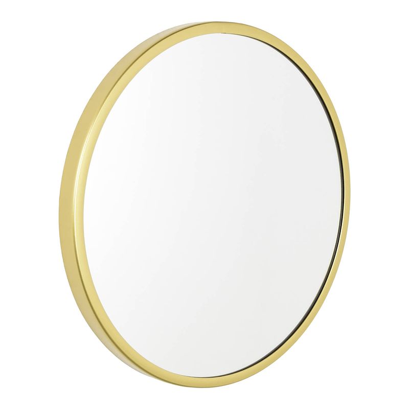 Foto van Loft42 mirror spiegel rond l goud - metaal - ø45