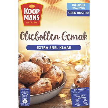 Foto van Koopmans oliebollen gemak bakmix 465g bij jumbo