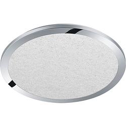 Foto van Led plafondlamp - plafondverlichting - trion cinopi - 22w - warm wit 3000k - spatwaterdicht ip44 - dimbaar - rond - mat