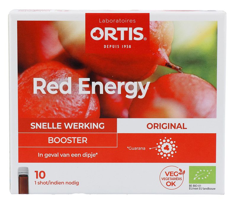 Foto van Ortis red energy original booster bio