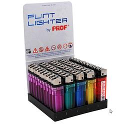 Foto van 50x aanstekers in verschillende kleuren 2 x 1 x 8 cm - aansteker