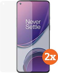 Foto van Azuri tempered glass oneplus 8t / oneplus 9 screenprotector duo pack