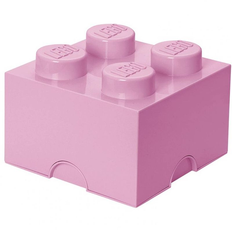 Foto van Lego brick 4 opbergbox - roze