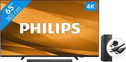 Foto van Philips 65pus7607 (2022) + soundbar + hdmi kabel