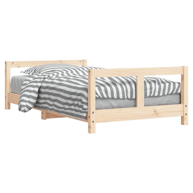 Foto van Vidaxl kinderbedframe 80x160 cm massief grenenhout