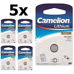Foto van 5 stuks (5 blister a 1st) camelion cr1225 48mah 3v batterij
