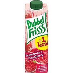 Foto van Dubbelfrisss 1kcal framboos & cranberry 350ml bij jumbo