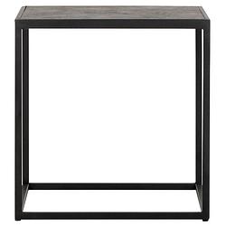 Foto van Must living side table harmony square,42x40x40 cm, black powder coa...