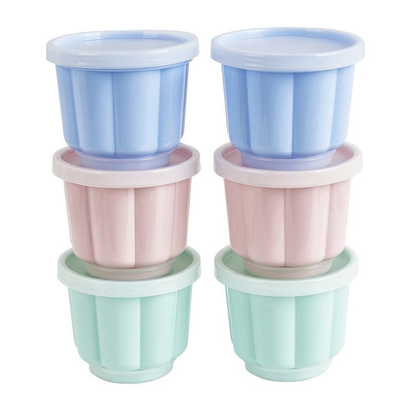 Foto van Puddingvormen - pastel - set van 6